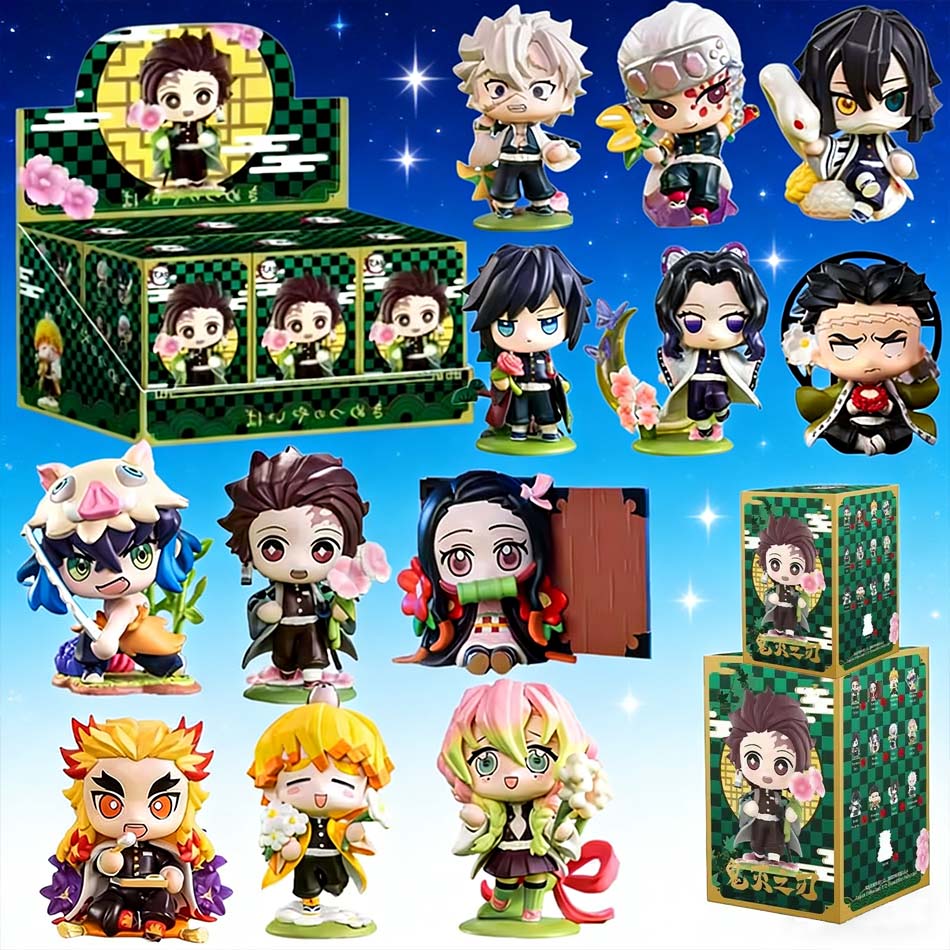 Anime Merchandise Demon Slayer - Figur kartun anime Demon Slayer Tanjiro