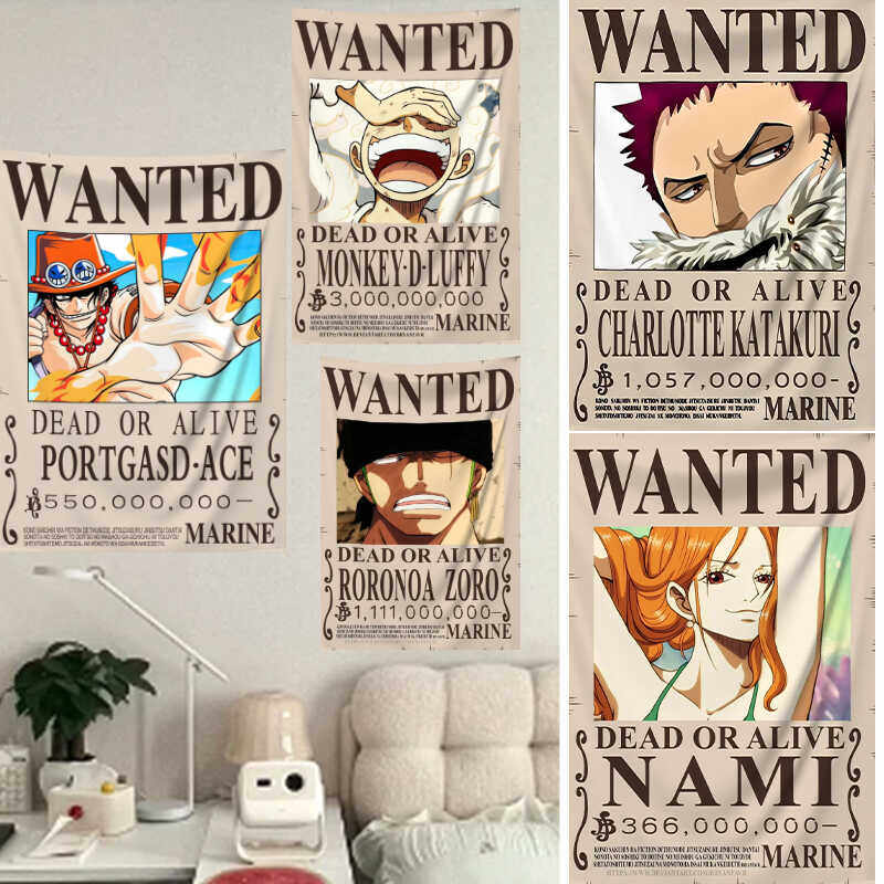 Wall Scroll Tapestry - Tapestry Manga One Piece Poster Buronan