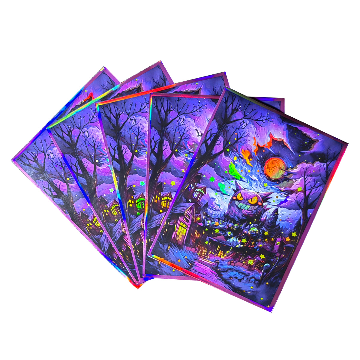 Collector Card Sleeve - 60 Buah 66X91Mm Pokemon Gengar Lengan