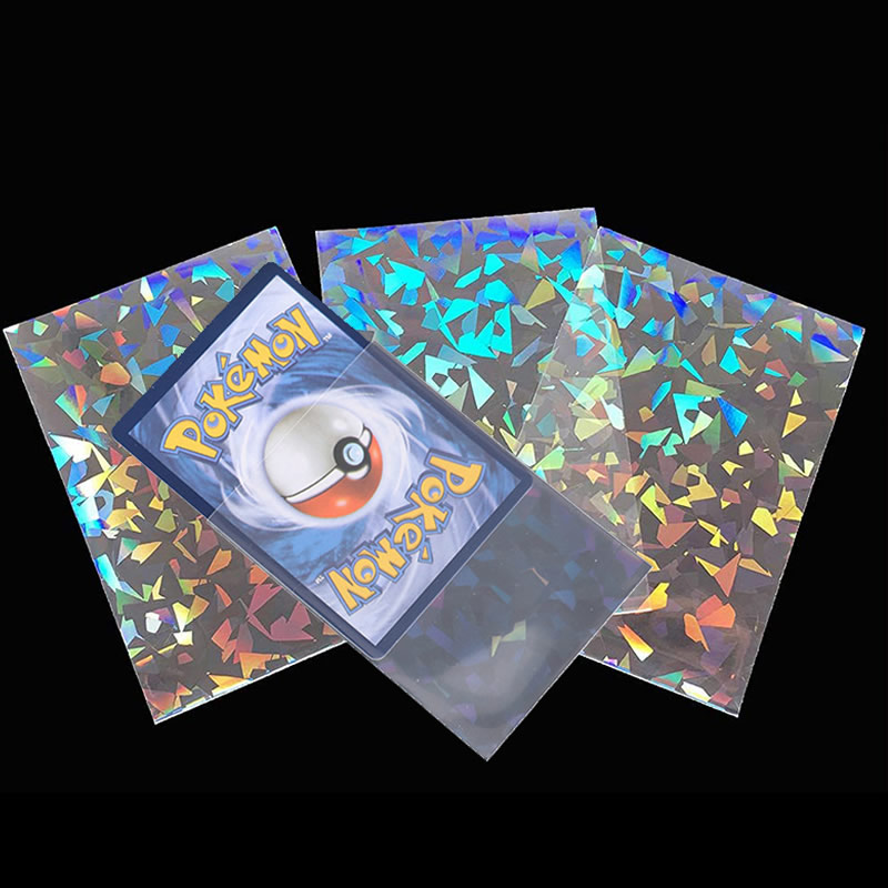 Collector Card Sleeve - 50 buah lembut perdagangan Laser kartu