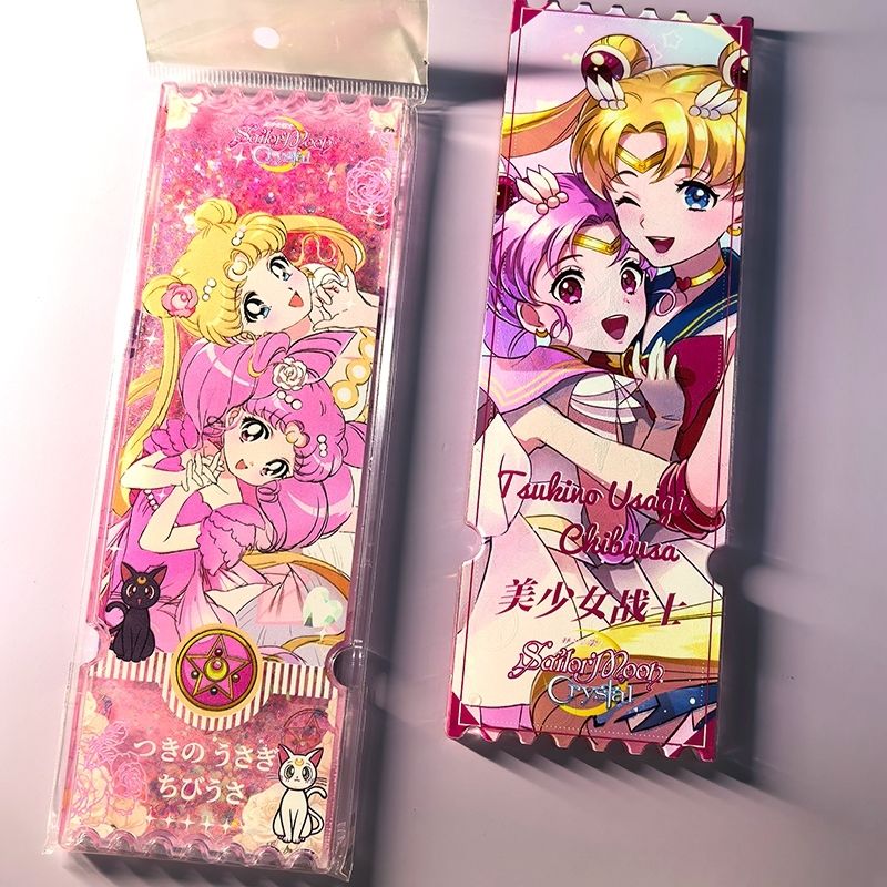 Cute Anime Merchandise - Ornamen kenang-kenangan tiket pasir bertema Sailor