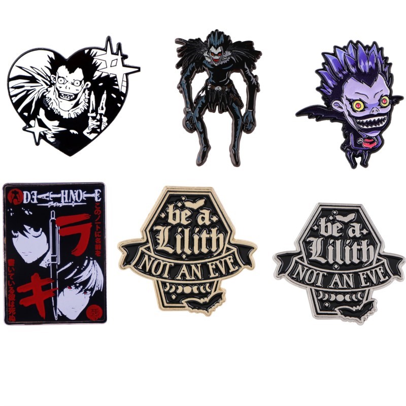 Cute Anime Merchandise - Pin Enamel Kartun Monster Setan Gelap
