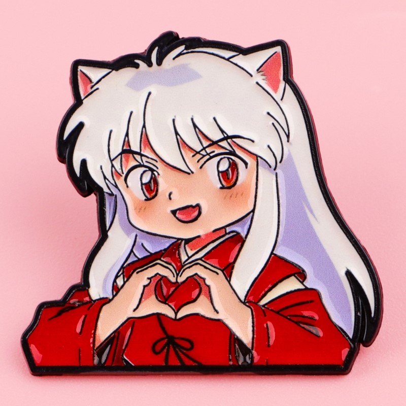 Pin Enamel Bentuk Hati Karakte - Cute Anime Merchandise ulasan dan harga