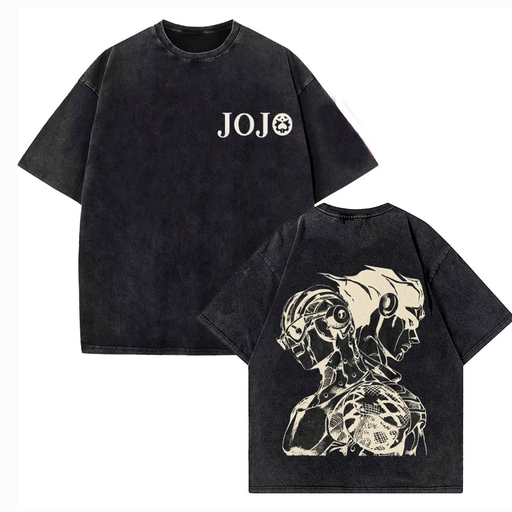 Kaus Vintage Washed Pria JoJo  - Jojo Anime Merchandise ulasan dan harga