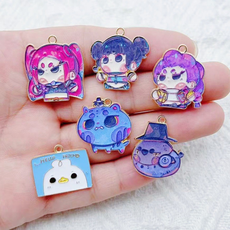 10 Buah Liontin Anime Kartun T - Anime Merchandise Accessories ulasan dan harga