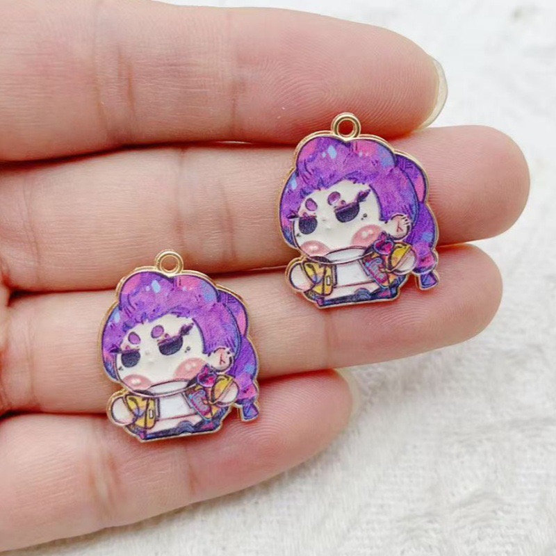 10 Buah Liontin Anime Kartun T - Anime Merchandise Accessories ulasan dan harga
