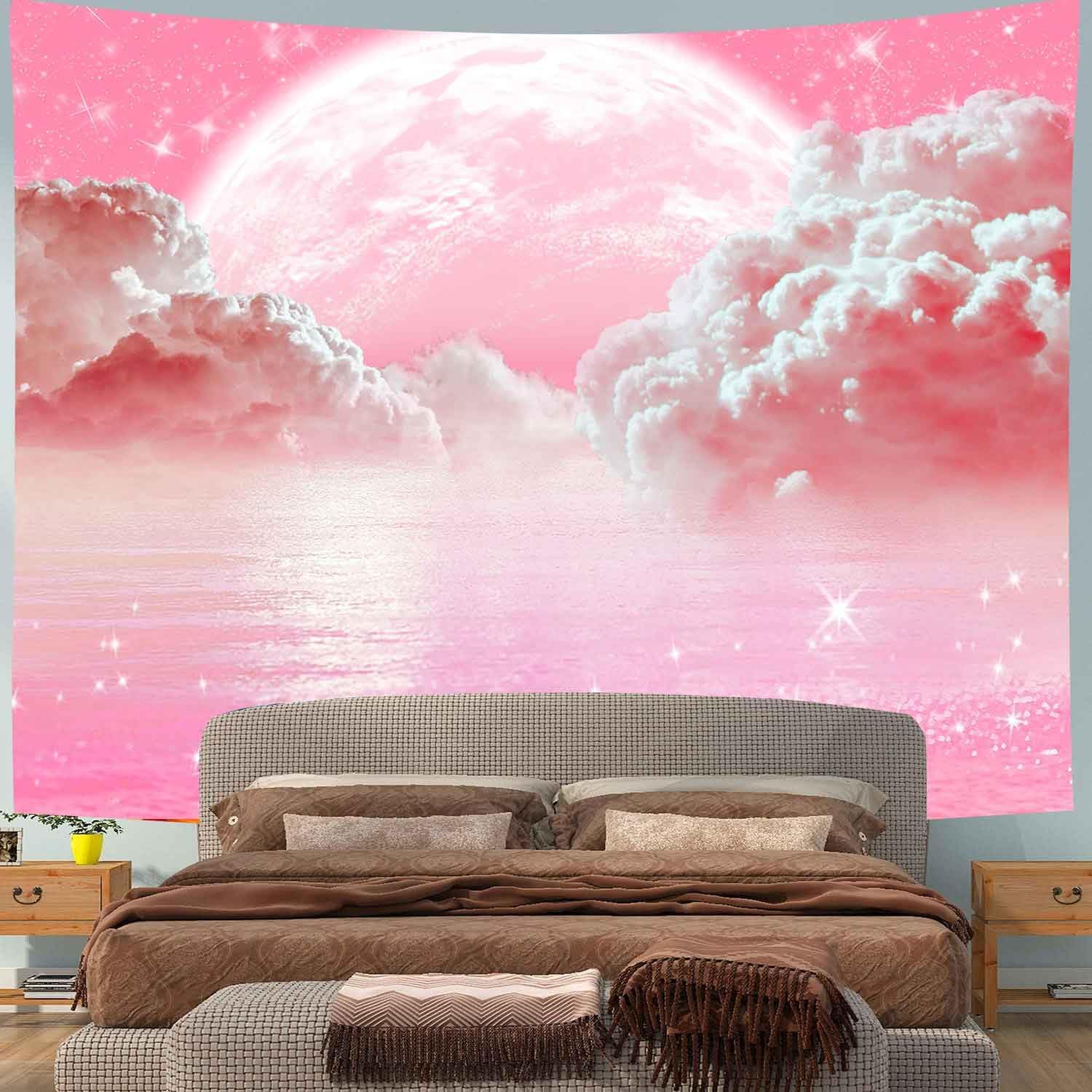 Permadani Langit Awan Merah Mu - Wall Scroll Tapestry ulasan dan harga
