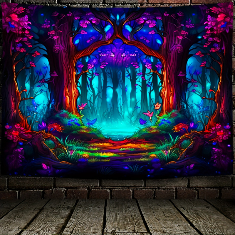 VIKAMA Permadani Dinding Hutan - Wall Scroll Tapestry ulasan dan harga