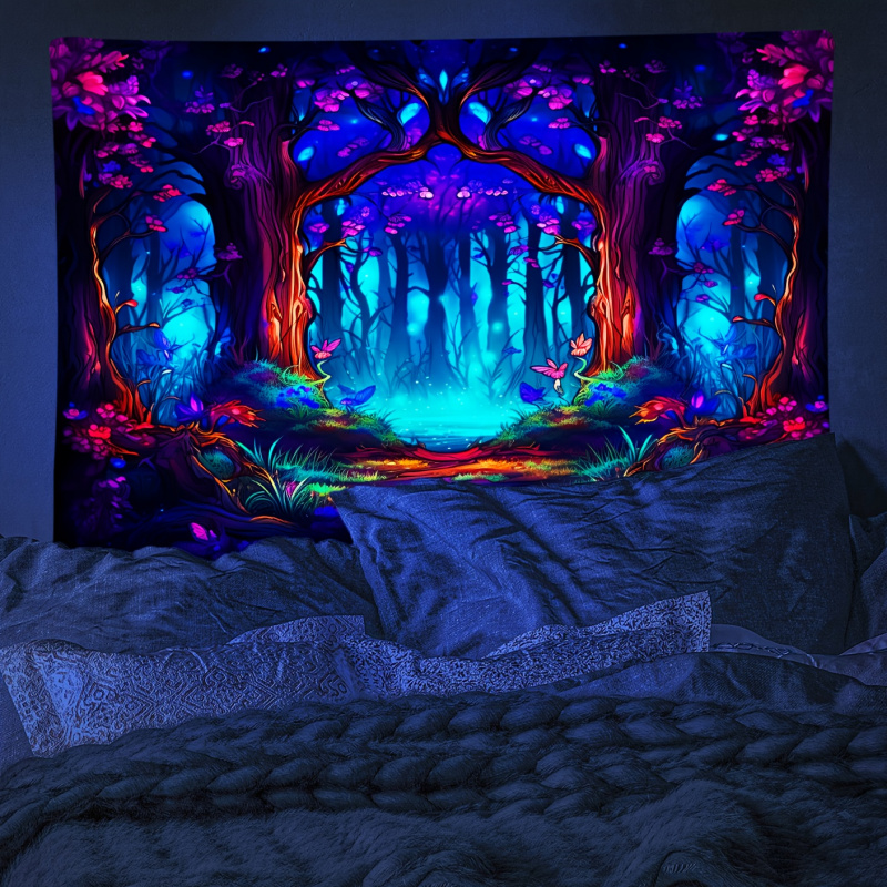 VIKAMA Permadani Dinding Hutan - Wall Scroll Tapestry ulasan dan harga