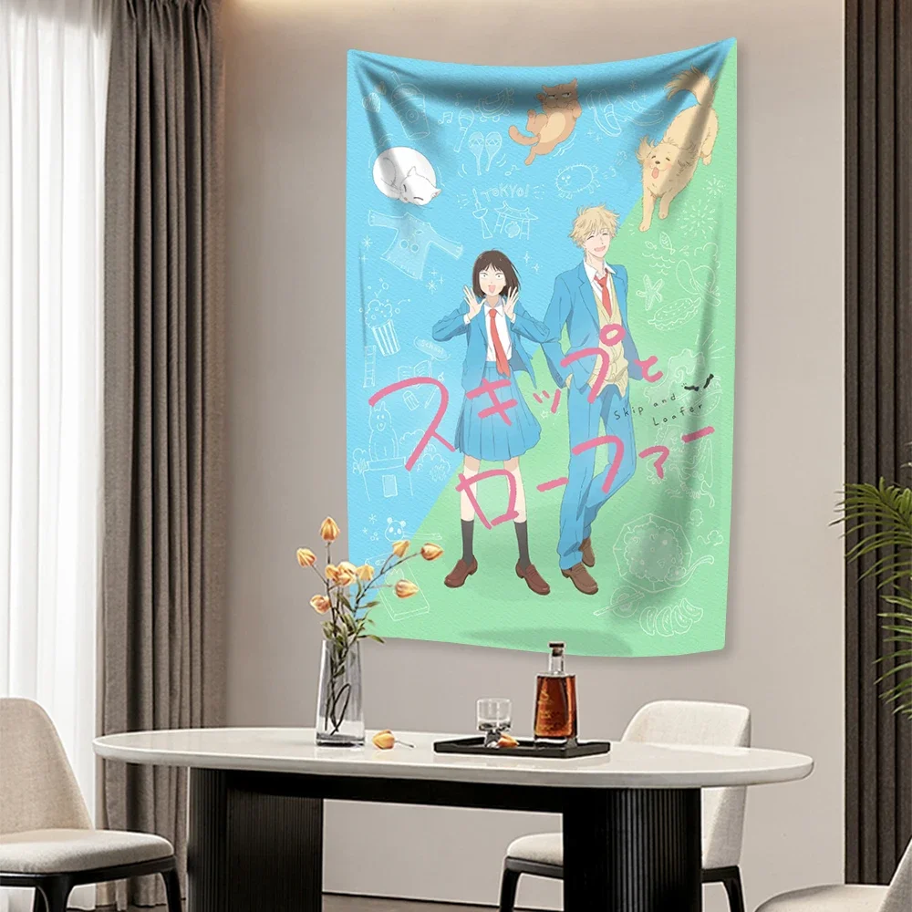 Kartun Jepang Anime Skip And L - Wall Scroll Tapestry ulasan dan harga