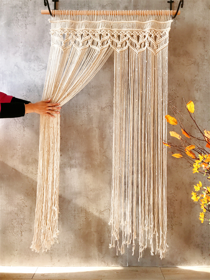 Tenun tangan Bohemia Macrame k - Wall Scroll Tapestry ulasan dan harga