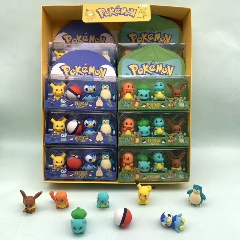 Penghapus figurin Pokémon, pen - Erased Anime Merchandise ulasan dan harga