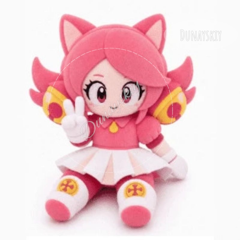 Boneka Plush Kucing Pink Delta - Anime Merchandise Dress ulasan dan harga