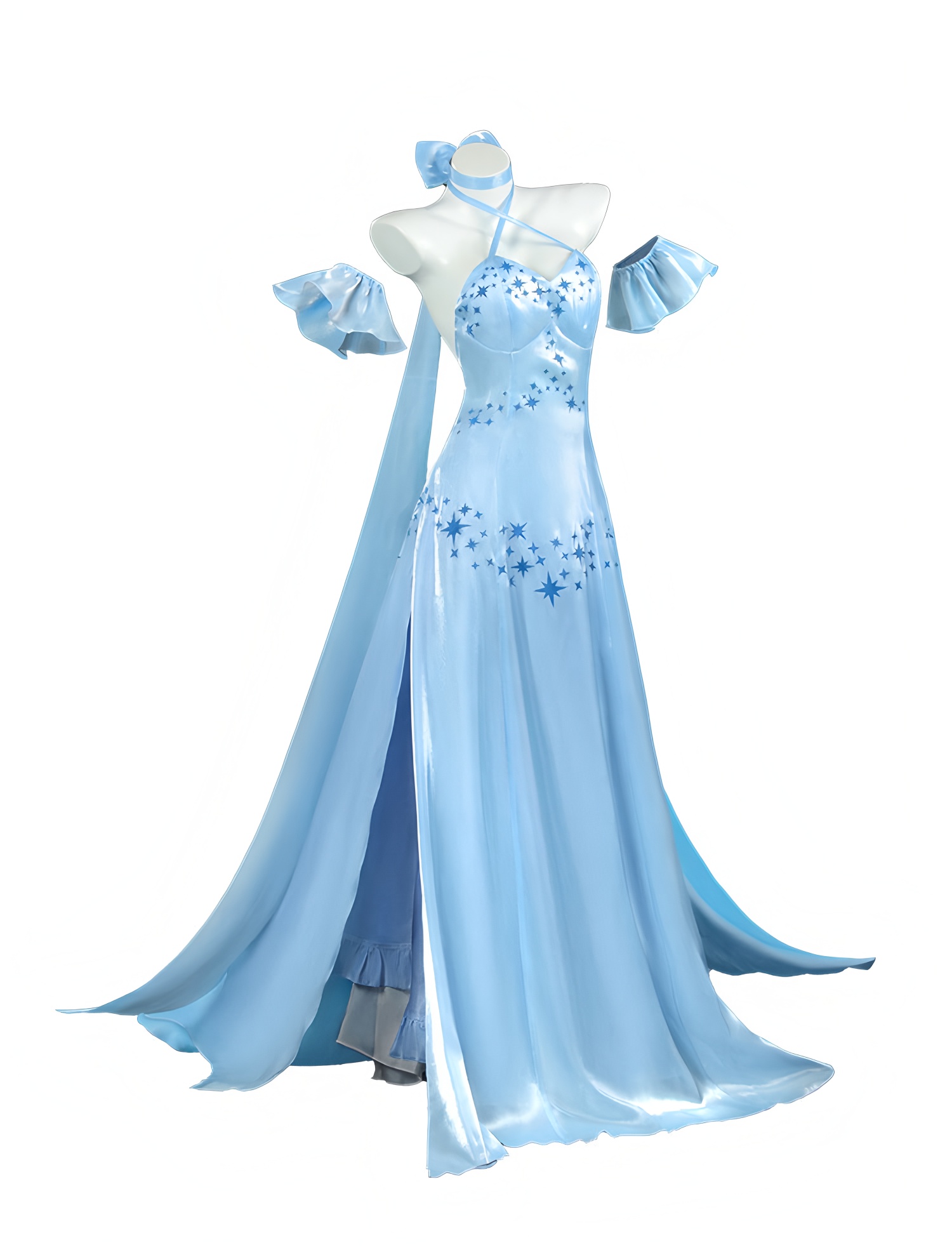 Kostum Cosplay Game Re:Zero Em - Anime Merchandise Dress ulasan dan harga